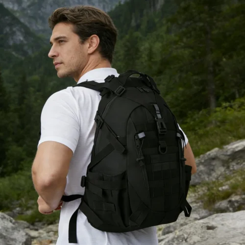 Hunting Tactical Backpack with Reflective Strips & Modular Loading System Ideal for Hunting Gear Storage Camping Hiking Outdoor